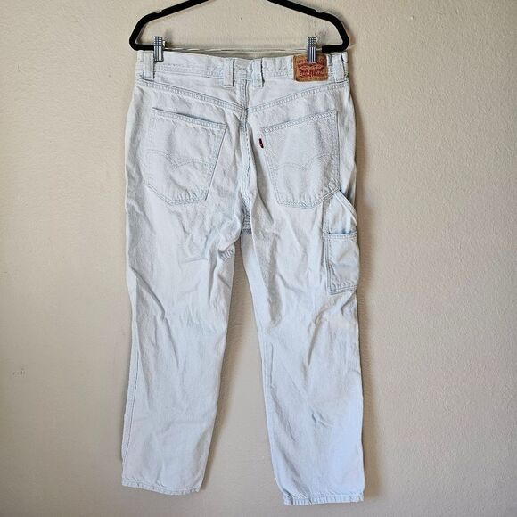 Levis 94' Baggy Carpenter Light Blue Wash Jeans Size 32 - Picture 3 of 8